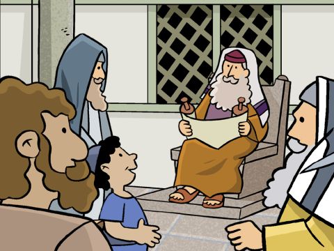 Around the temple were covered areas where teachers read God’s laws and explained them. Joseph no doubt took Jesus to hear what they were saying and teaching. – Slide 6