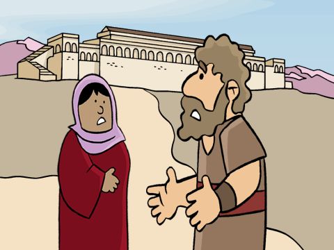 After travelling for a long time they got to Jerusalem but Jesus was not outside the city or by any of the city gates. – Slide 9