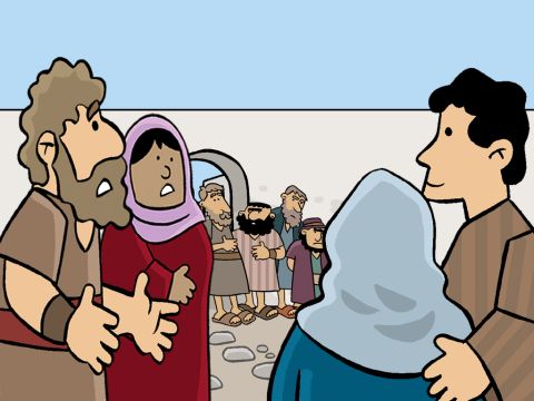 They spend a whole day searching the streets of Jerusalem frantically asking if anyone had seen Jesus. They told people He was 12 years old. They described what He was wearing. But no-one had seen Him. – Slide 10