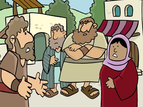 They spend the next day searching all marketplaces, the pools, the buildings and roads. They searched all the places a young boy might go. They shouted His name. But there was no reply. And no-one had seen Him. – Slide 11
