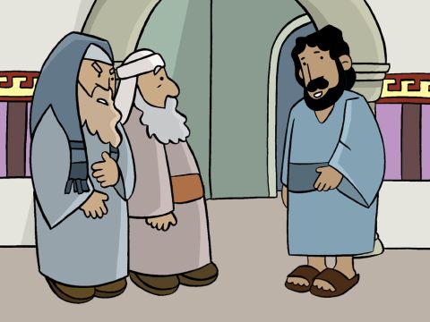 Jesus heals a man on the Sabbath. (Luke 14:1-11) – Slide 1