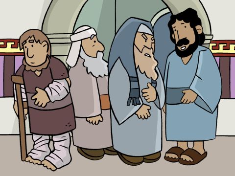 Jesus heals a man on the Sabbath. (Luke 14:1-11) – Slide 3