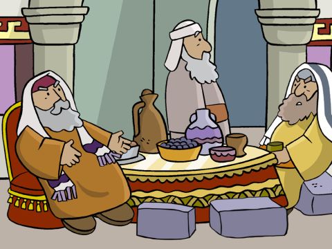 Jesus heals a man on the Sabbath. (Luke 14:1-11) – Slide 8