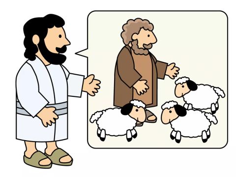 Jesus once told a story about a man who had 100 sheep. – Slide 1