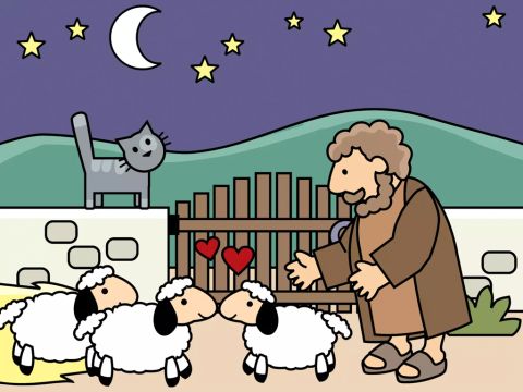 ... home with its other sheep friends. – Slide 12