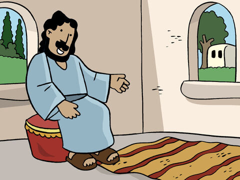 Martha invited Jesus into their home. – Slide 3