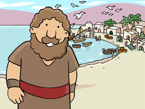 Peter was a fisherman in the town of Capernaum on the shores of the Sea of Galilee. He was a follower of Jesus. – Slide 1