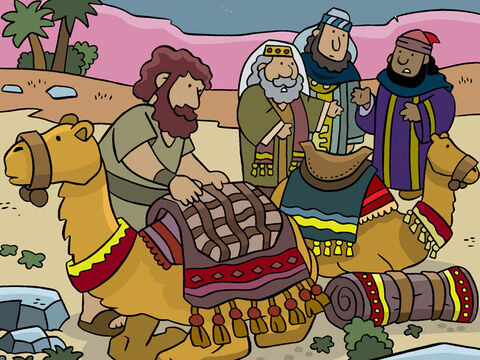 But in the morning, as they were preparing to depart, one of them said, ‘I had a dream in which God warned us not to return to Jerusalem. Herod is jealous and wants to kill the child!’ – Slide 17