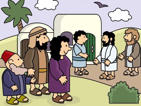 Jesus was on His way to the city of Jericho when He passed by a place where Zacchaeus, a very short man, lived. Zacchaeus was a tax collector and very rich. Nobody liked him because he took people’s hard-earned money. – Slide 1