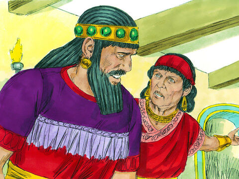 The queen mother heard what was happening and hurried to the banquet hall. ‘There is a man who has divine knowledge. In Nebuchadnezzar’s reign, a Jew called Daniel was found to have understanding, and wisdom. He can interpret dreams, explain riddles, and solve difficult problems. Call for Daniel, and he will tell you what the writing means.’ – Slide 8