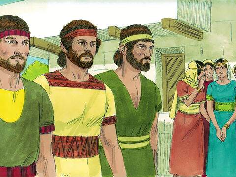 Now Saul’s daughter Michal was in love with David, and when they told Saul about it, he was pleased. – Slide 6