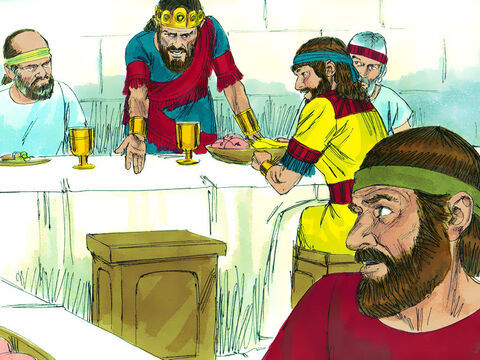 But the next day when David’s place at the table was still empty Saul asked, ‘Why isn’t David here?’ – Slide 16