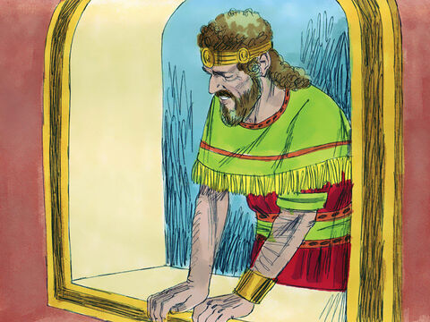 When David became king he remembered the promise he had made to King Saul’s son, Jonathan, to show kindness to his family and descendants. Jonathan and Saul had both died in battle against the Philistines. In those days a new ruler would often kill the relatives of a previous king as they might be a threat to his rule. – Slide 1
