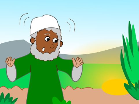 Jesus said, ‘God’s kingdom is like a treasure hidden in a field. One day a man was digging and found the treasure.’ – Slide 1