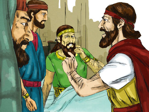 Elijah told the injured king the message God had for him. ‘Is it because there is no God in Israel that you have sent messengers to consult Baal-Zebub? As you have done this, you will never leave the bed you are lying on. You will certainly die!’ – Slide 13