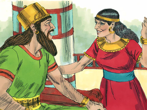 King Ahab and Queen Jezebel ruled the Northern Kingdom of Israel. They encouraged people to worship false gods. – Slide 1