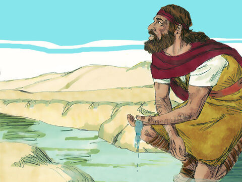 God told Elijah he would get the water from the brook. – Slide 7