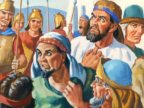 The messengers began to fear for their lives as the King became furious at their failure to find the prophet. – Slide 11