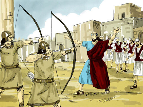 Once they were in the city, Elisha said, ‘Lord, open the eyes of these men.’ God immediately allowed them to see and they were shocked to find they were captives in the city of Samaria. The King of Israel had the enemy surrounded and asked Elisha, ‘Shall I kill them?’ Don’t kill them,’ Elisha ordered. ‘Would you kill prisoners you had captured with your own sword or bow? – Slide 8