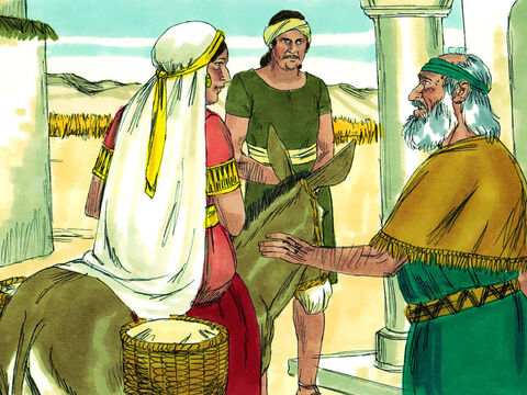 She called her husband and said, ‘Please send me one of the servants and a donkey so I can quickly go to the man of God and return.’ ‘Why go to him now?’ asked her husband. She did not tell him but set off immediately. – Slide 8