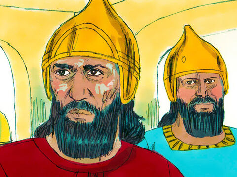 Naaman was commander of the army of the king of Aram. He had won many battles and was highly regarded by his king. However this brave soldier discovered he had a terrible skin disease called leprosy. – Slide 1