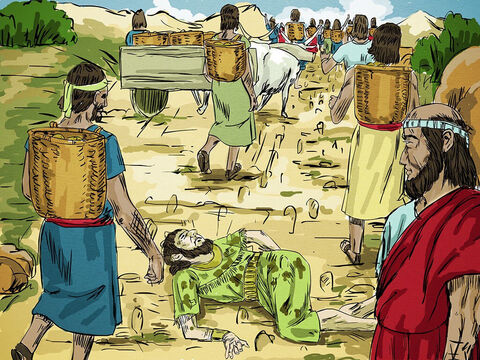 Now the king had put the officer who had mocked Elisha in charge of the city gate. In the mad rush to get out of the city, he was trampled to death. So just as Elisha had said, the officer saw the food but did not taste any of it. – Slide 18