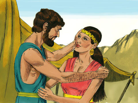 Isaac was forty years old when he married Rebekah. Twenty years passed by and Isaac prayed to the Lord as his wife, was childless. – Slide 1