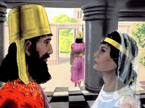 But still no one knew that Esther was Jewish, not even the king. – Slide 10