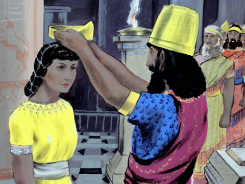 Esther was chosen to be Queen and went to live in the King’s palace. – Slide 11