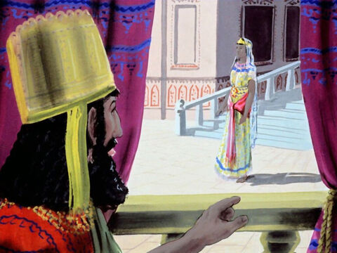 Queen Esther and the Jews prayed to God to deliver them. Then Esther put on her royal robes to see the King. To enter the King’s presence without being asked was punishable with death. – Slide 28
