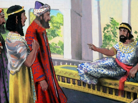 The king was furious.’For this Haman, you will hang.’ – Slide 44