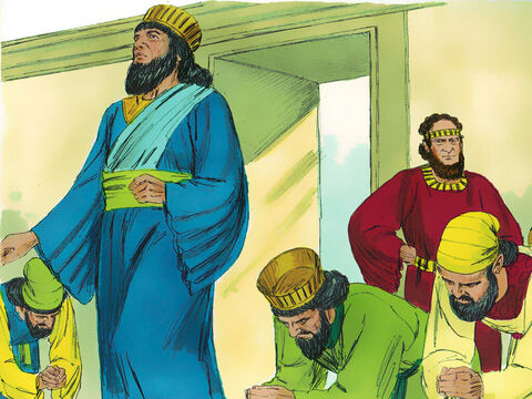 Chapter 3: The king promoted Haman above all the other princes to be the second most powerful man in the Kingdom. All the servants working at the king’s gate would bow to Haman when he entered. However Mordecai would not bow before Haman or show him reverence. – Slide 14