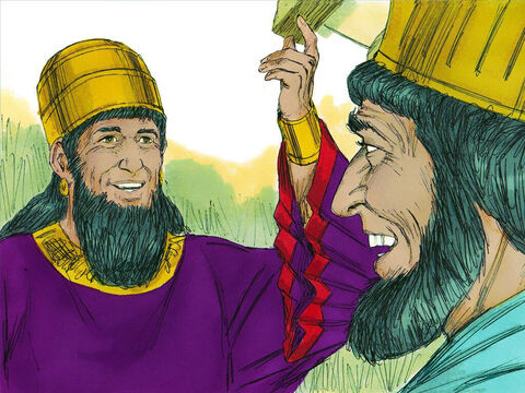 The King asked Haman, ‘What should be done for a man the King wants to honour?’ Thinking that the King wanted to honour him, Haman replied, ‘Put the man in a royal robe the King has worn and on a horse the King has ridden.’ – Slide 17