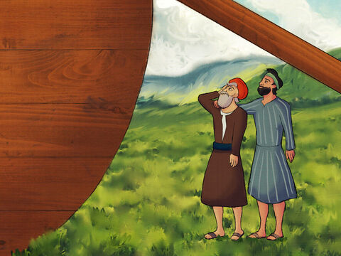 Noah obeyed God and did what he was told. <br/>When the Ark was finished Noah was 600 years old. – Slide 4