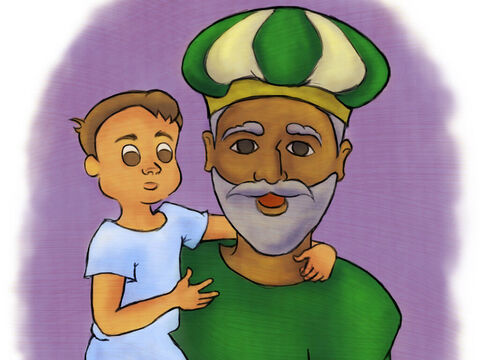 Samuel grew up with Eli the priest. He grew stronger and wiser each year. – Slide 1