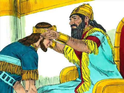 King Nebuchadnezzar appointed a new King called Zedekiah to rule over Judah. He too ignored the warnings of the prophet Jeremiah to obey God. Nine years later he decided to rebel against Babylon and stop paying the high taxes they demanded. – Slide 4