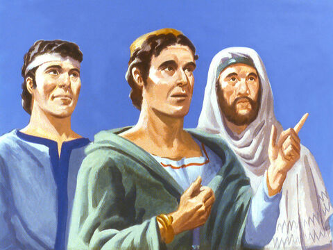 The three men had been brought as captives from the distant land of Judah. Their names had been changed but because of their abilities they had been given high positions in the Kingdom. – Slide 16