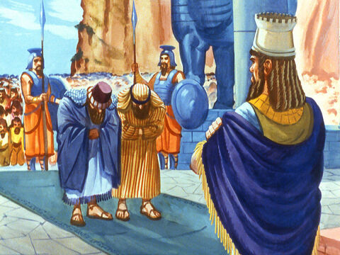 The two Chaldeans lost no time in reporting what they had seen to the King. They were jealous of Shadrach, Meshach and Abednego. – Slide 20