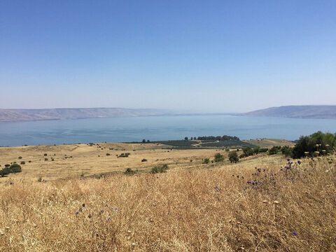 Lake Galilee is about 13 miles ((21km) long, and 8.1 miles (13km) wide. – Slide 2