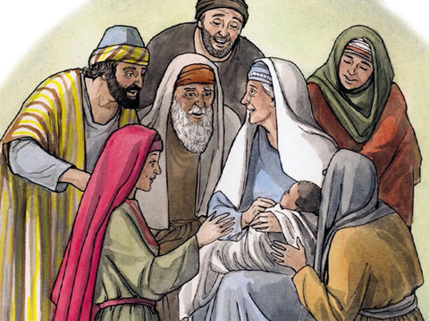 … and your wife Elizabeth will bear you a son; you will name him John. Joy and gladness will come to you, and many will rejoice at his birth, for he will be great in the sight of the Lord. – Slide 10