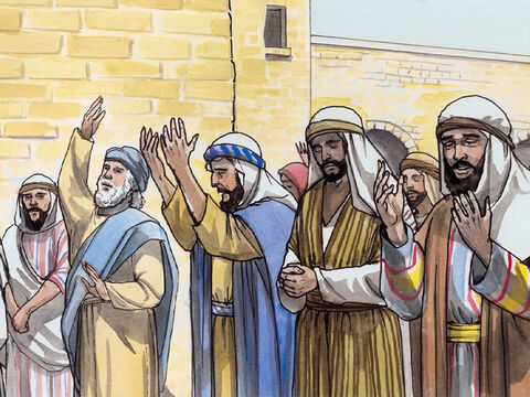 Now the people were waiting for Zechariah, and they began to wonder why he was delayed in the holy place. – Slide 15