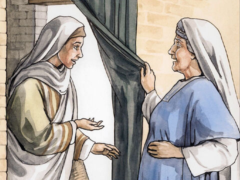 When Elizabeth heard Mary’s greeting, the baby leaped in her womb, and Elizabeth was filled with the Holy Spirit. She exclaimed with a loud voice, ‘Blessed are you among women, and blessed is the child in your womb! – Slide 2
