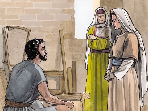 Now the birth of Jesus Christ happened this way. While his mother Mary was engaged to Joseph, but before they came together, she was found to be pregnant through the Holy Spirit. Because Joseph, her husband to be, was a righteous man, and because he did not want to disgrace her, he intended to divorce her privately. – Slide 1
