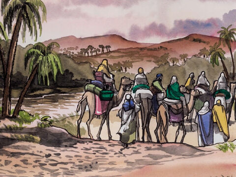 After being warned in a dream not to return to Herod, they went back by another route to their own country. – Slide 9