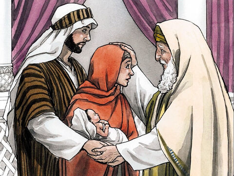 Then Simeon blessed them and said to His mother Mary, ‘Listen carefully: This child is destined to be the cause of the falling and rising of many in Israel and to be a sign that will be rejected. Indeed, as a result of Him the thoughts of many hearts will be revealed – and a sword will pierce your own soul as well!’ – Slide 8