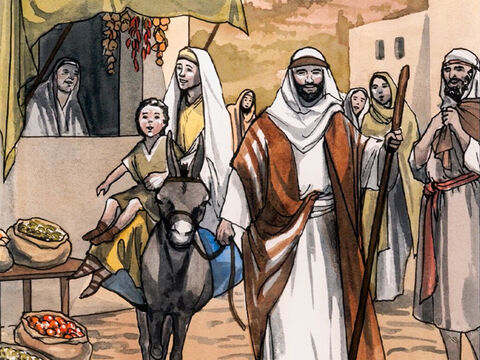 So when Joseph and Mary had performed everything according to the law of the Lord, they returned to Galilee, to their own town of Nazareth. – Slide 12