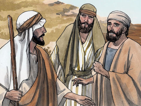 When John’s two disciples heard him say this, they followed Jesus. Jesus turned around and saw them following and said to them, ‘What do you want?’ So they said to Him, ‘Rabbi’ (which is translated Teacher), ‘where are you staying?’ – Slide 2