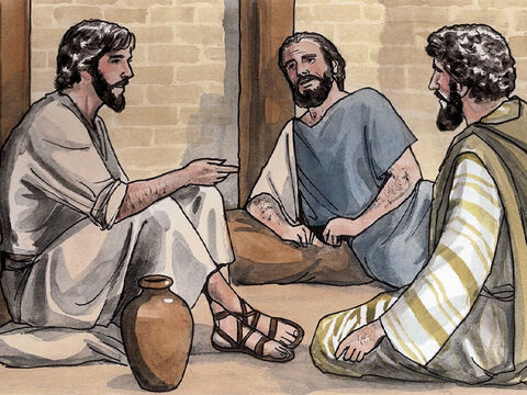 Jesus answered, ‘Come and you will see.’ So they came and saw where He was staying, and they stayed with Him that day. Now it was about four o’clock in the afternoon. – Slide 3