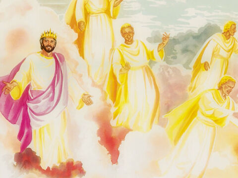He continued, ‘I tell all of you the solemn truth – you will see heaven opened and the angels of God ascending and descending on the Son of Man.’ – Slide 11