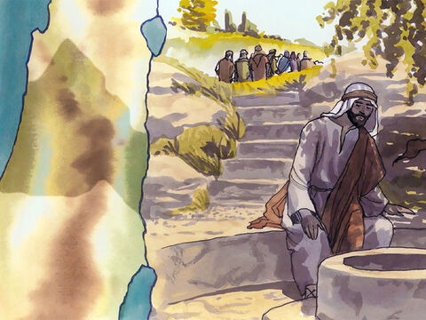 But He had to pass through Samaria. Now He came to a Samaritan town called Sychar … – Slide 2